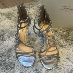 Vince Camuto heels with box and dust bag.